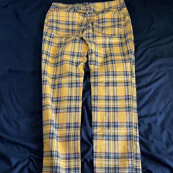 Tripp NYC Mens Yellow Plaid Size 30X31 - Picture 3 of 4